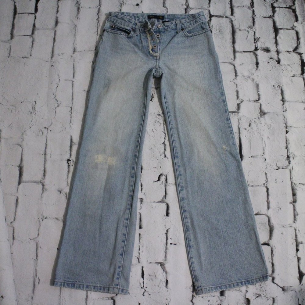 J CREW JEANS, LIGHT BLUE, BUTTON FLY, SIZE 0P